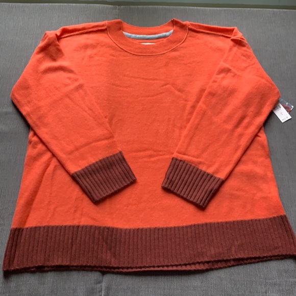 NWT Anthropologie Pilcro Angie Seamed Cashmere Sweater - Picture 4 of 8